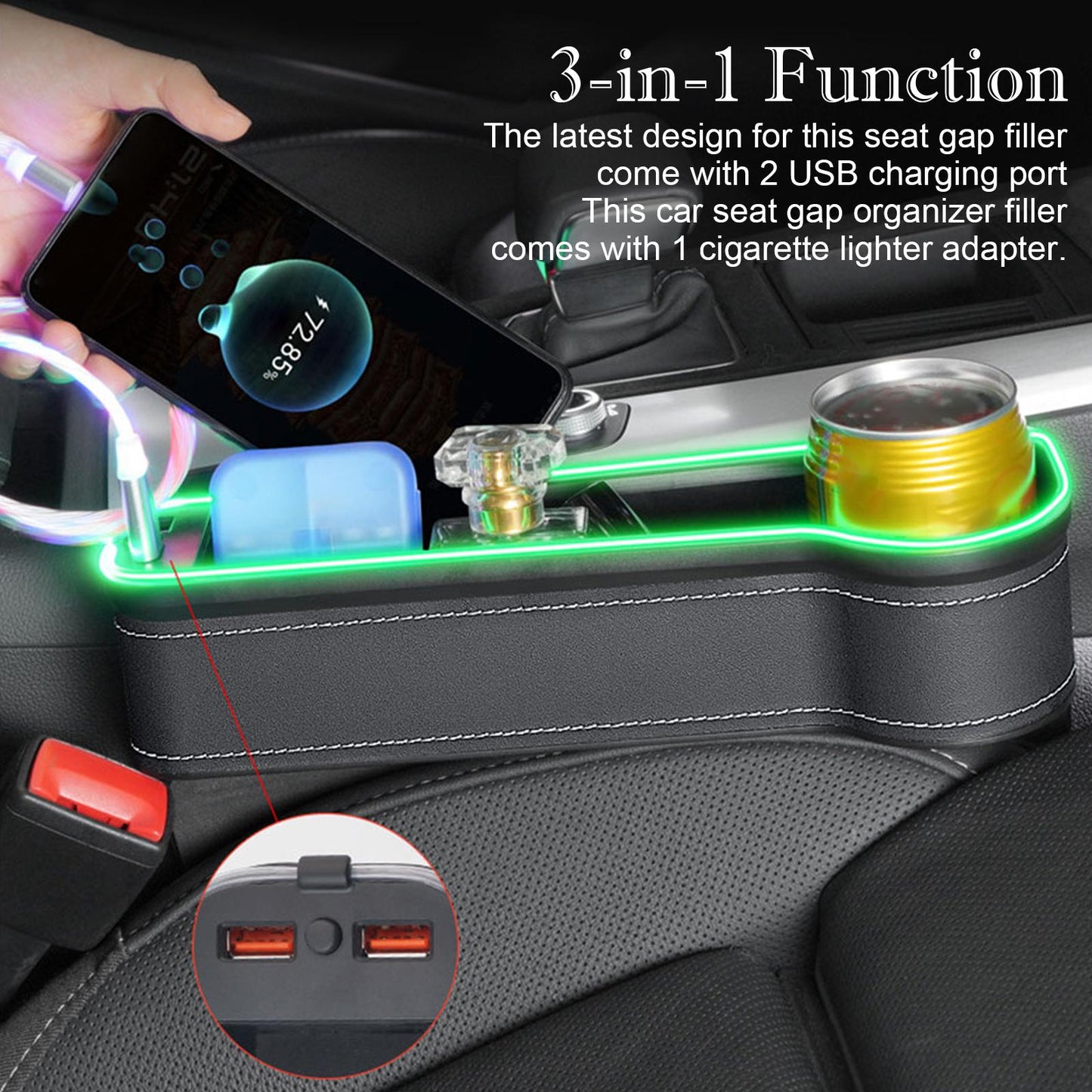 Car Crevice LED Storage