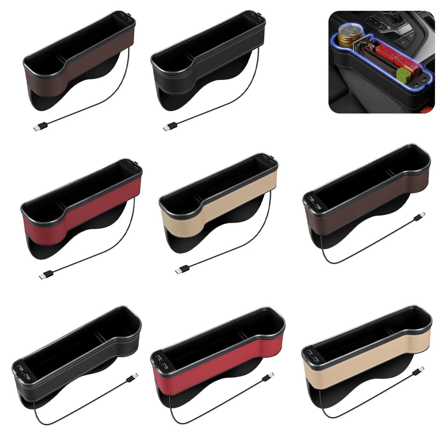 Car Crevice LED Storage